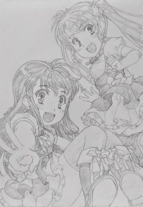 #アナログ #イラスト #落書き #女の子