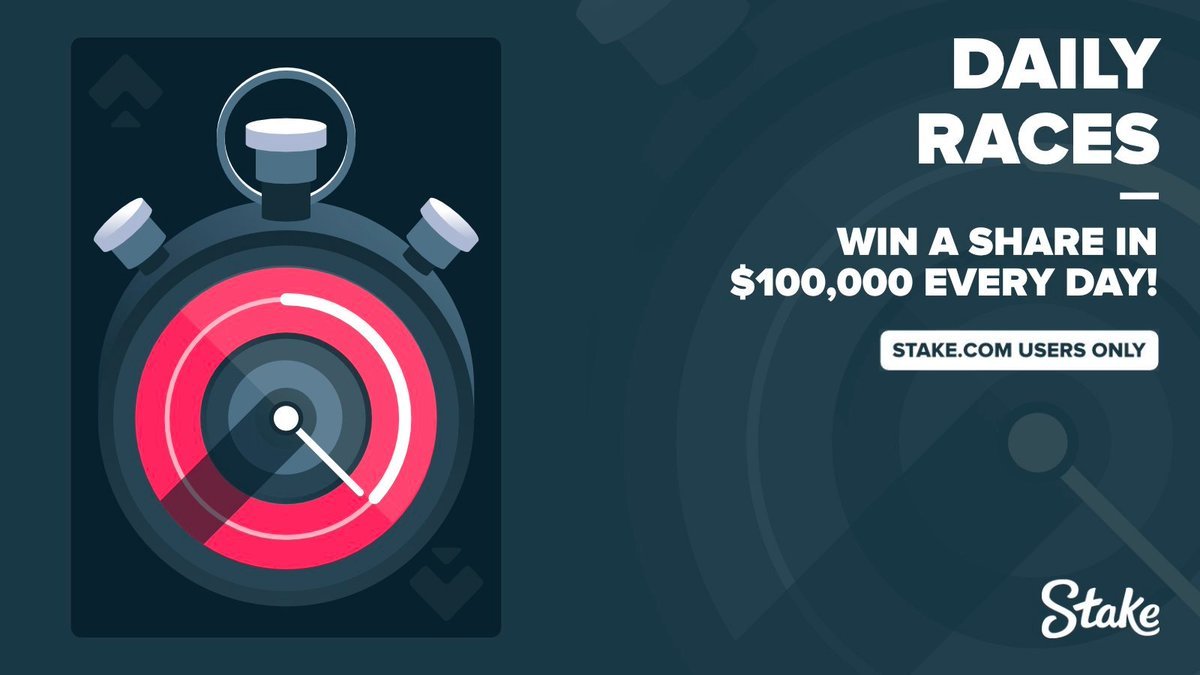 📢 We’re giving away $100,000 every 24 hours with our Daily Race! 🏎️

Climb up the Daily Race Leaderboard with every casino or sports bet placed ⏫

Top 5,000 racers every day will receive prizes, based on your leaderboard position 🤑

🔗: bit.ly/3V9ETi0