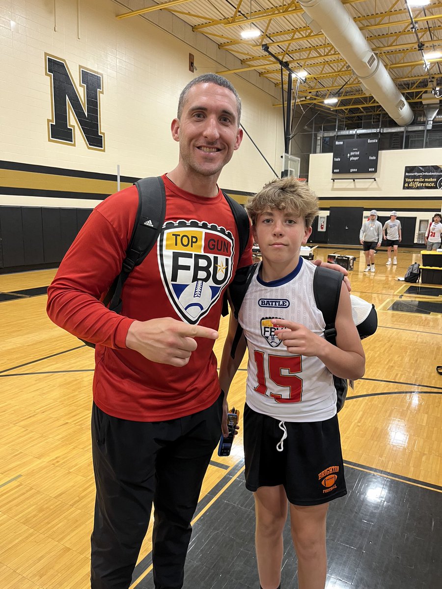 Thank you @FBUcamp for the Top Gun Invite for the 2nd year in a row!! Also want to thank @xfactorQB for your knowledge this weekend. Sharing the field with you was an honor. @PhillipsQBA @alex_pallone @godogs_football @Coach4254 @MIexposure @quarterbackmag @QBHitList