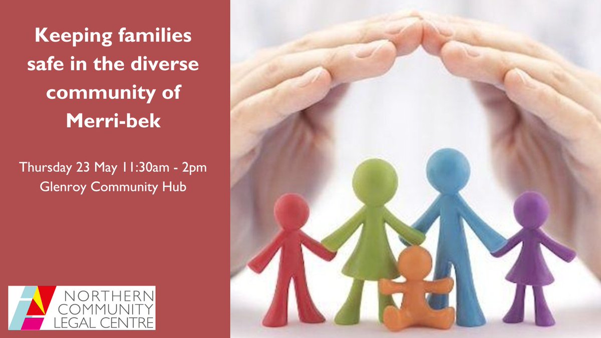 Next Thursday NCLC is hosting a free event as part of #viclawweek2024. The event will bring local women and service providers from Merri-bek together to discuss the challenges and opportunities of addressing family violence in the community. RSVP here: eventbrite.com/e/keeping-fami…