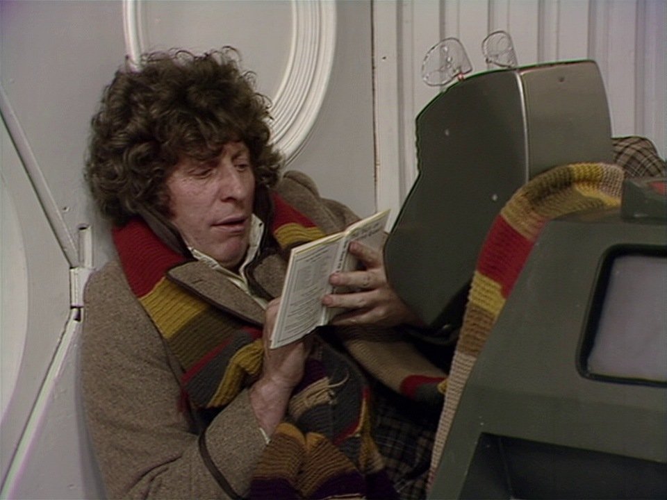 Tom Baker and K9 in 'The Creature from the Pit'. #TomBaker #DoctorWho #FourthDoctor
