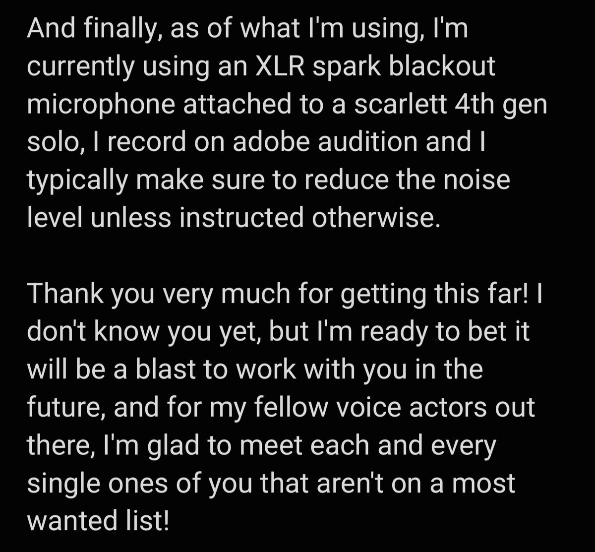 KevinCGauvin's tweet image. Hello #voiceacting side of twitter! I wanted to promote myself a bit and introduce myself, so here's some info about me! Thank you very much for giving it a read!
#casting #voiceover #acting #actor #acadian