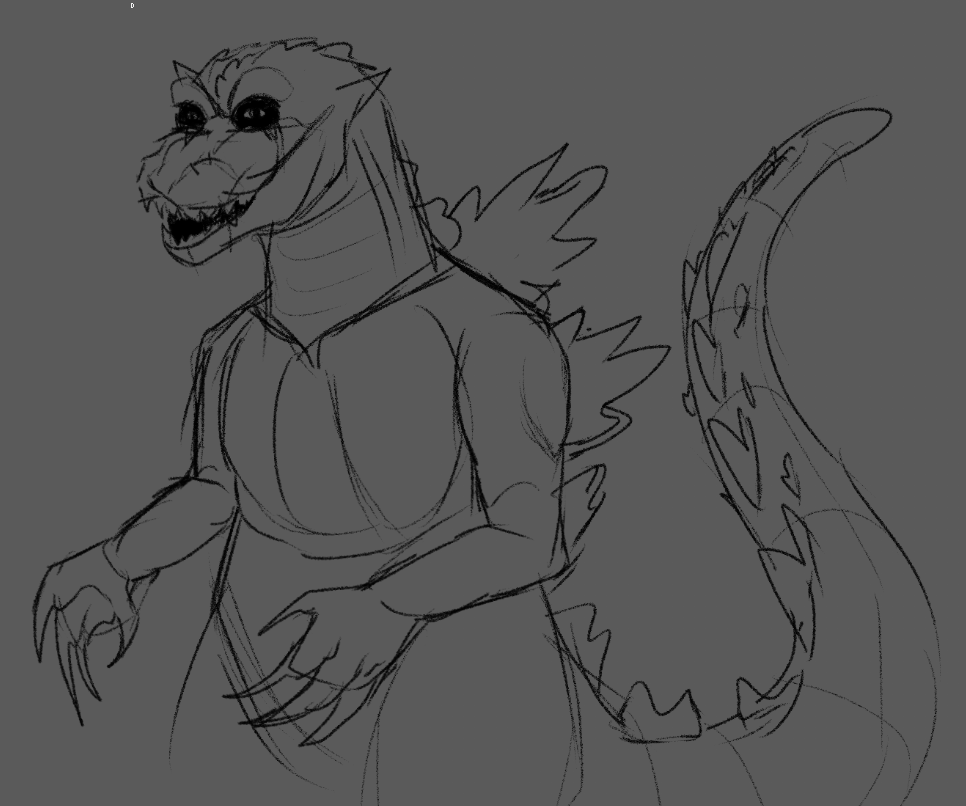 Man In The Suit Godzilla Art