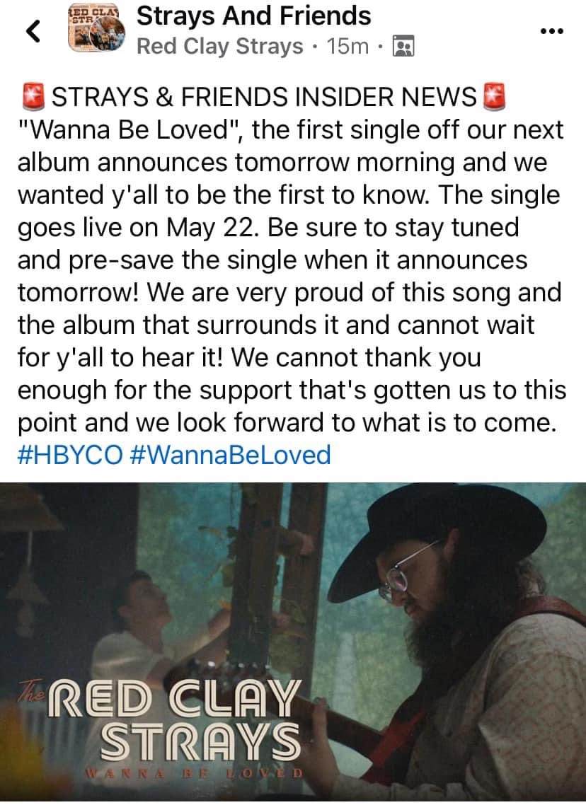 HUGE NEWS ALERT
🚨 🚨🚨🚨🚨🚨🚨🚨
Red clays dropping “wanna be loved” May 22