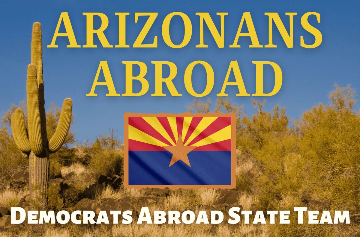 Arizonans Abroad Planning Meeting with Special Guest Speaker from the AZ State Legislature

Tuesday, May 21st at 1pm ET
#DemsAbroad #VoteFromAbroad 
democratsabroad.org/arizonans_abro…