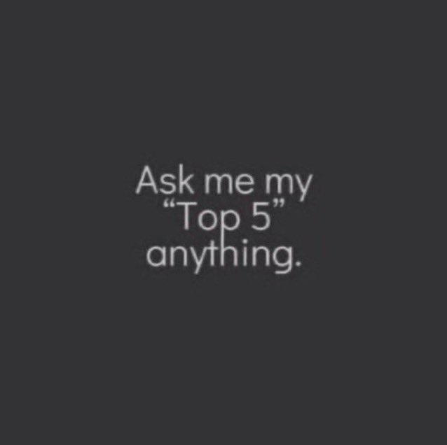 Go ahead ask me(keep the questions pleasant thought) #TOP5 #AskMeMyTop5 #LukeSkywalker #StarWars