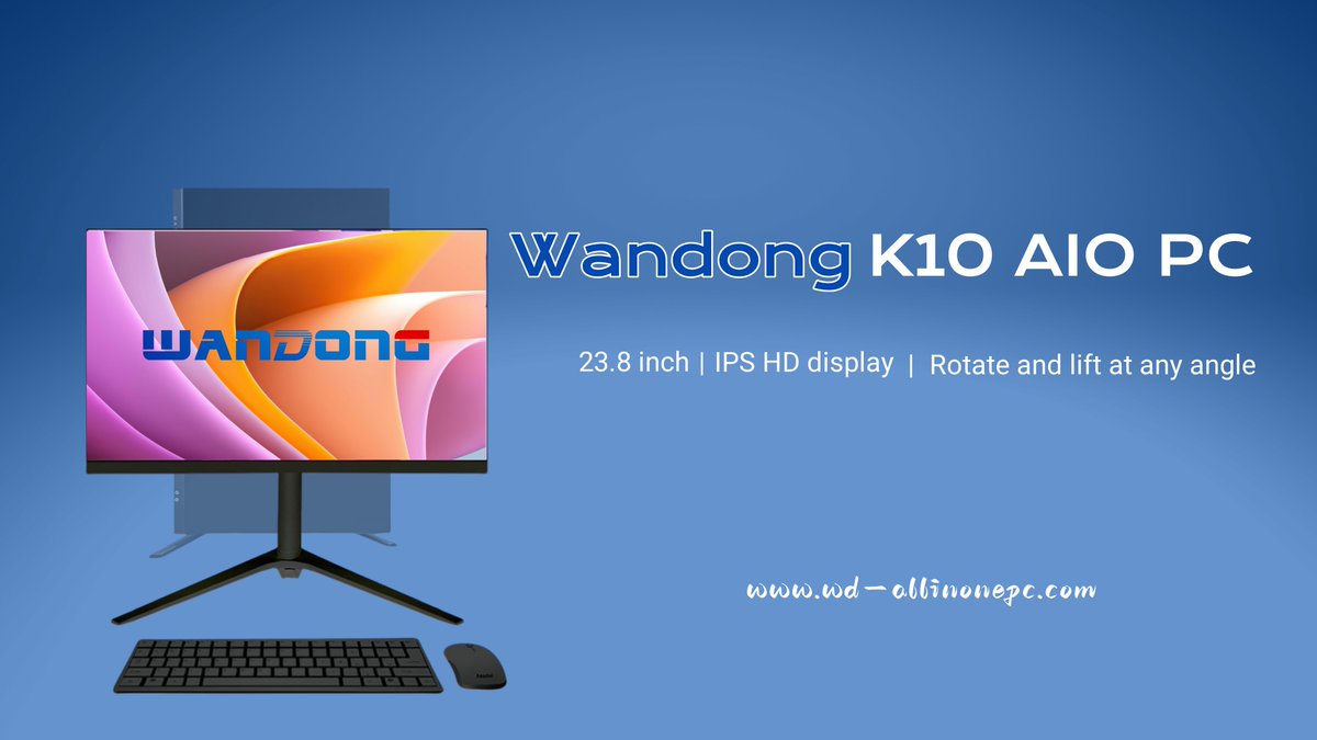 Wandong K10 AIO PC
✔Business office all-in-one computer
✔23.8-inch HD display
✔Lift and rotate, angle is optional
✔More than 10 years OEM ODM factory service
Product link: wd-allinonepc.com/99.html
#computer #AIOPC #allinonepc #allinonecomputer #OEMAIOPC #ODMAIOPC