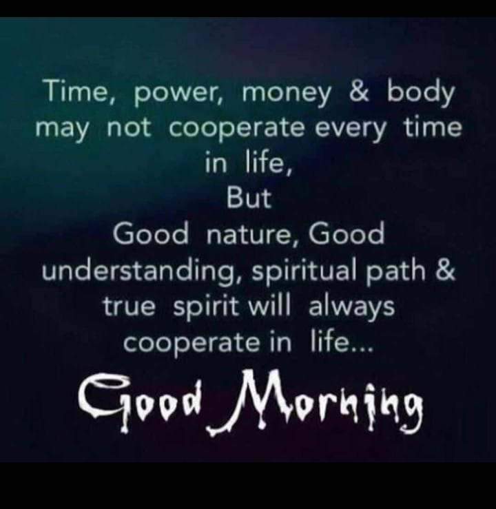 Good morning... Namaste