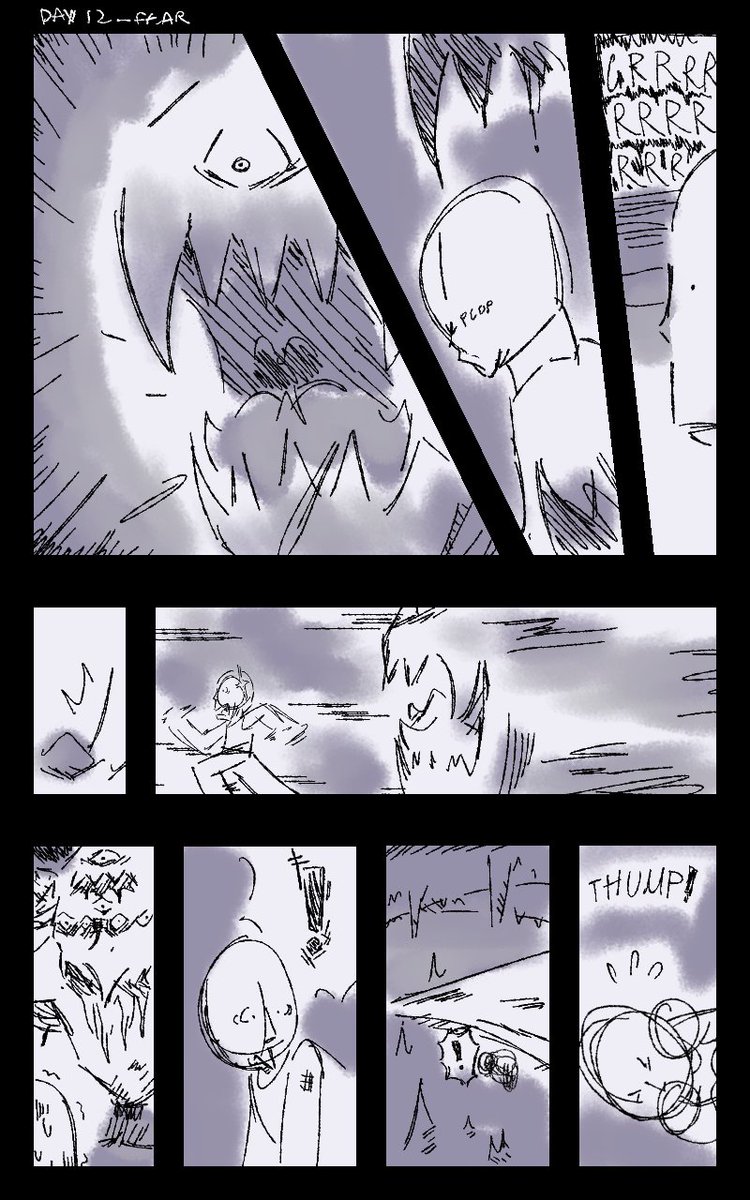 snapper_312's tweet image. Challenge by @MonitorComics
Day 12 - FEAR 
#MangaMay2024