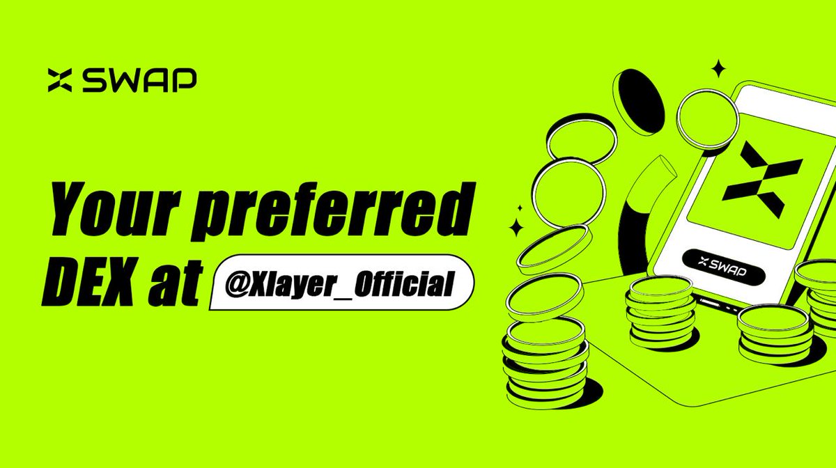 Xswap is your go-to DEX on <a href="/XLayerOfficial/">X Layer</a> 
Xswap is the DEX on XLayer_Offical that delivers the best liquidity efficiency via a unique DLAMM solution and the best user experience from day one ⚡️
Forget About Slippage and win bigs on your trades