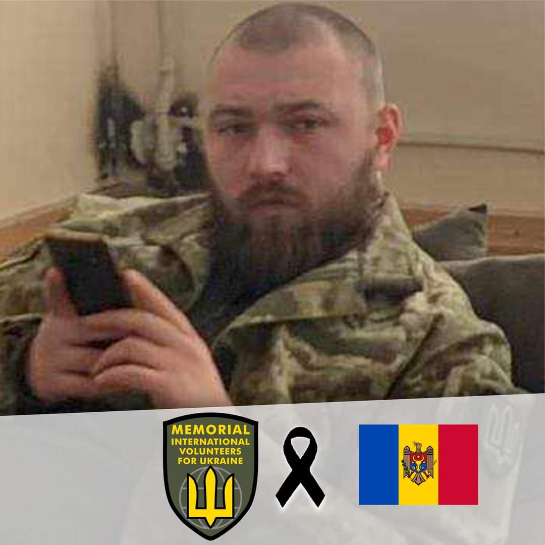 Our Beloved Moldovan Brother Flavius Leanca, who had been serving in Ukraine as a Volunteer succumbed on the Battlefield. Honor, Glory and Gratitude To Our Brother. 2023!