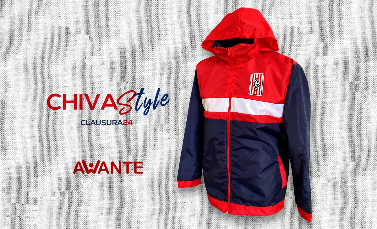 ¡¡¡NUEVO ROMPEVIENTOS CHIVA🐐!!! 🔵⚪️🔴 Disponible en👉🏾 awante.mx Ser de @chivas 🐐 es una forma de vida😎 #SiempreChivas #ChivaStyle💙🤍❤️