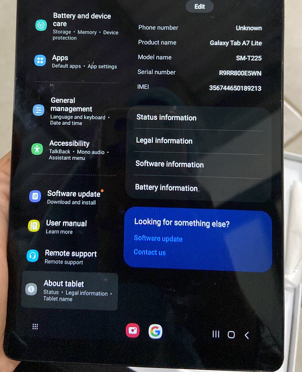 mayounice0505's tweet image. WTS 
SAMSUNG GALAXY TAB A7 LITE (Second)
RAM 3 GB
ROM 32GB
Minus charger
IDR 750K
COD Bekasi dan Jakarta (Jalur KRL)

Minat bisa DM yaa
#zonawts #zonauang #barangsecond