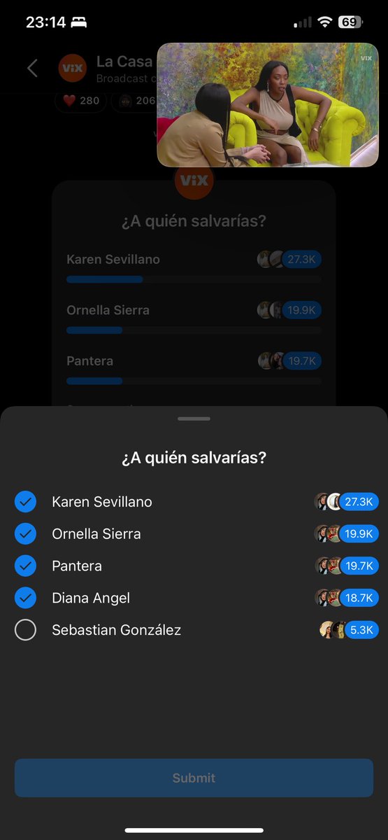 ArangoKaterine's tweet photo. Con que fin hacen esto si van a manipular las votaciones. #LaCasaDeLosFamososColombia https://t.co/QZJRl6JlUP