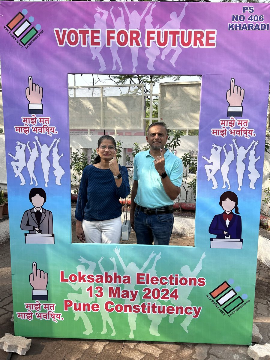 KHSWA, Pune arranged the Helpdesk Booth for all kharadians & Selfie Booth too for 100% voting in Kharadi.
We too have arranged free transportation facility for Sr Citizens & physically disabled voters.

Good response from Kharadians & great support from representatives of KHSWA.
