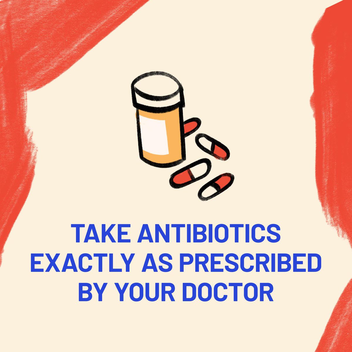 Three ways you can help prevent #AntimicrobialResistance
-Get vaccinated 
-Wash your hands regularly 
-Take #Antibiotics exactly as prescribed by  your doctor 
#AntibioticResistance #AMR 
@rbainitiative
