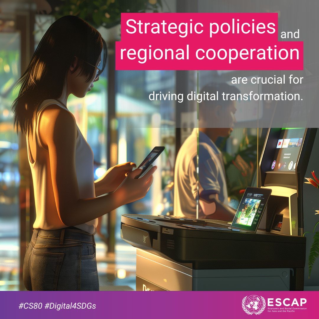 Strategic policies and regional cooperation are crucial for driving digital transformation and enhancing productivity in countries in special situations. Together, we can unlock their full potential of digitalization 💫👉 buff.ly/3QjZj4O #CS80 #Digital4SDGs