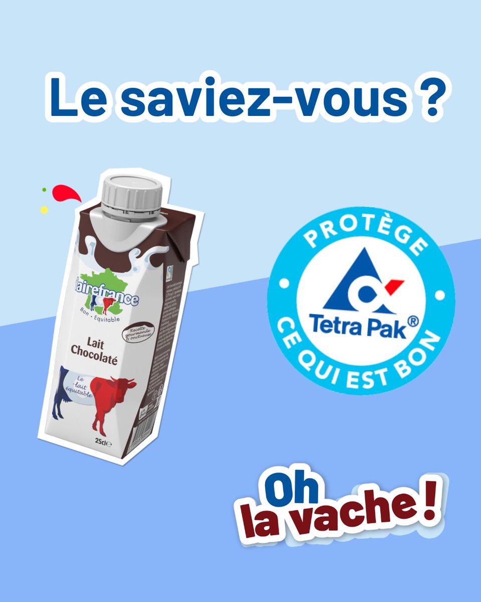 Fairefrance's tweet photo. Découvrez notre brique de lait 100% française et écoresponsable, fruit d'une collaboration avec Tetra Pak depuis plus de 10 ans. Des emballages respectueux de l'environnement, recyclables et sourcés durablement pour contribuer à la préservation de notre planète. https://t.co/nTFSvTBclm