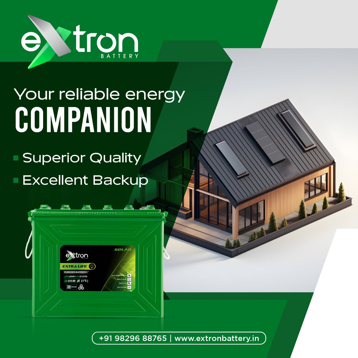 extronbattery's tweet photo. Experience uninterrupted comfort with our inverter #Battery, your steadfast energy partner during power outages. Trust its reliability to keep your home powered, ensuring continuous convenience and peace of mind.
#ExtronBattery #SolarBatteries #HomeBattery #SolarGelBattery #India https://t.co/ADbwjnIjG2