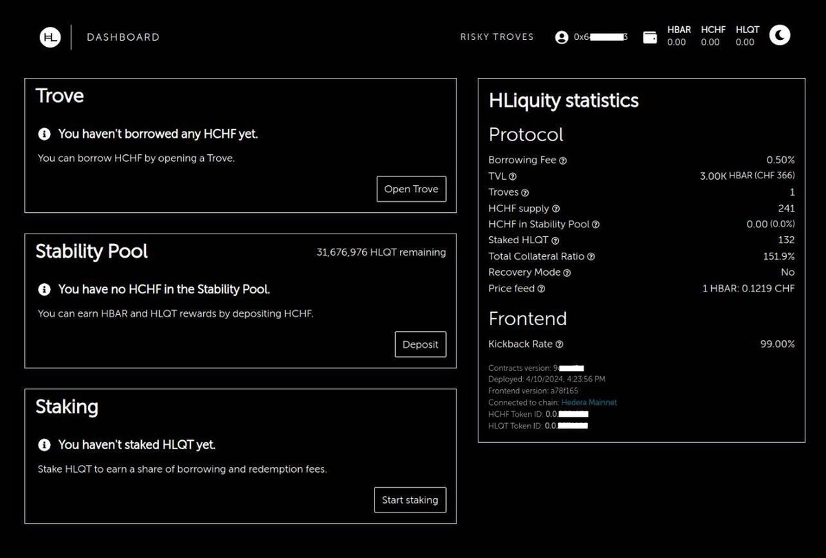 HLiquity (@hliquity_) on Twitter photo Frontend Sneak Preview! 🌟
The friends from <a href="/blokkstudio/">blokk - beyond the chains</a> have shared some exciting insights on how the updated #HLiquity frontend design will look. Look at the preview for the sleek and user-friendly interface coming your way!
This week, an update on the staging environment is Frontend Sneak Preview! 🌟
The friends from <a href="/blokkstudio/">blokk - beyond the chains</a> have shared some exciting insights on how the updated #HLiquity frontend design will look. Look at the preview for the sleek and user-friendly interface coming your way!
This week, an update on the staging environment is