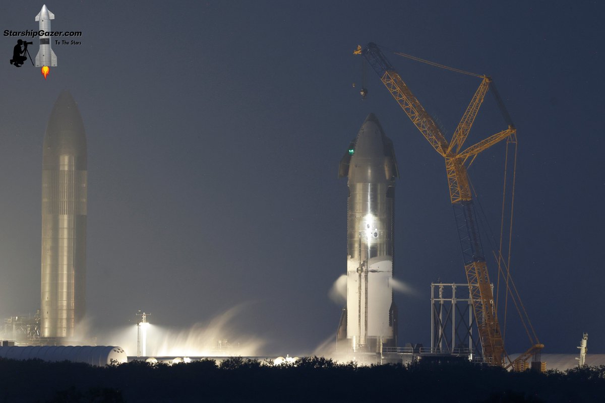 Drone inspection of Starship 31 at Massey's test site after an electrical issue during cryo testing this evening. 5/12/24