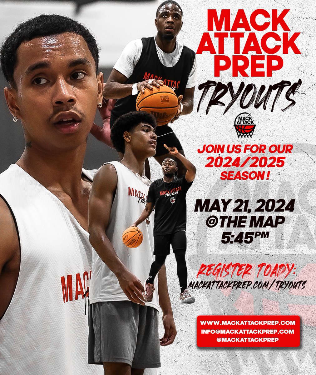 mackattackprep's tweet image. TRYOUTS 🚨
Now recruiting for the 2024/2025 season.
#mackattackprep #mackattack #basketball