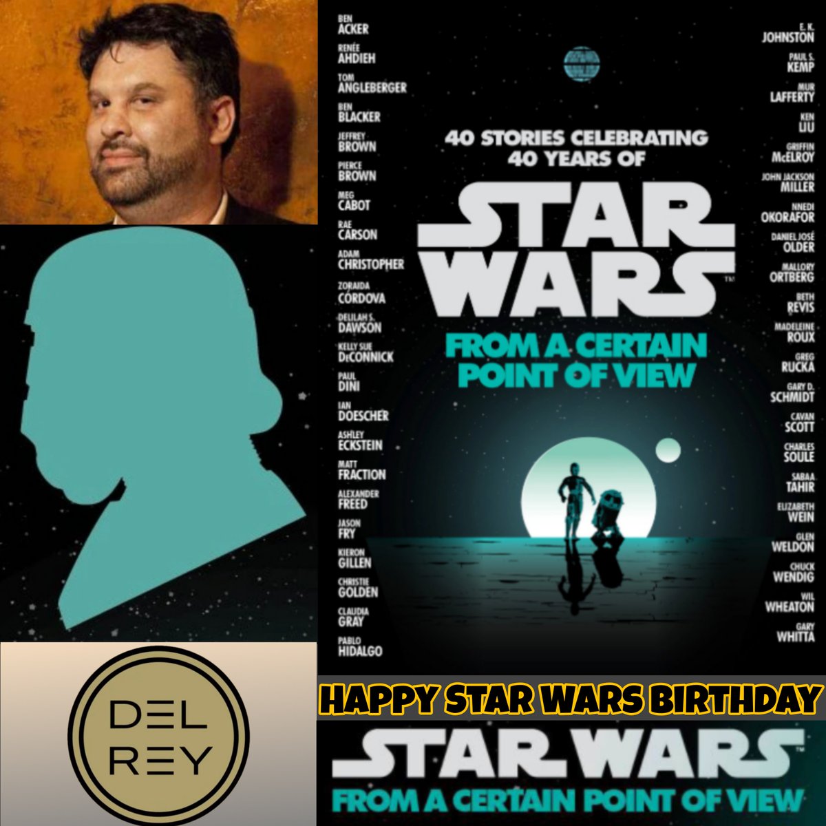 Happy Birthday to @bnacker, he co-wrote with @BenBlacker ''Bump'' in the anthology #FromACertainPointOfView, #StarWars #TheLastJediTheStormsOfCrait1, #StarWars #TheLastJedi #DJMostWanted1 & canon junior novel #JoinTheResistance. May he have a good one.