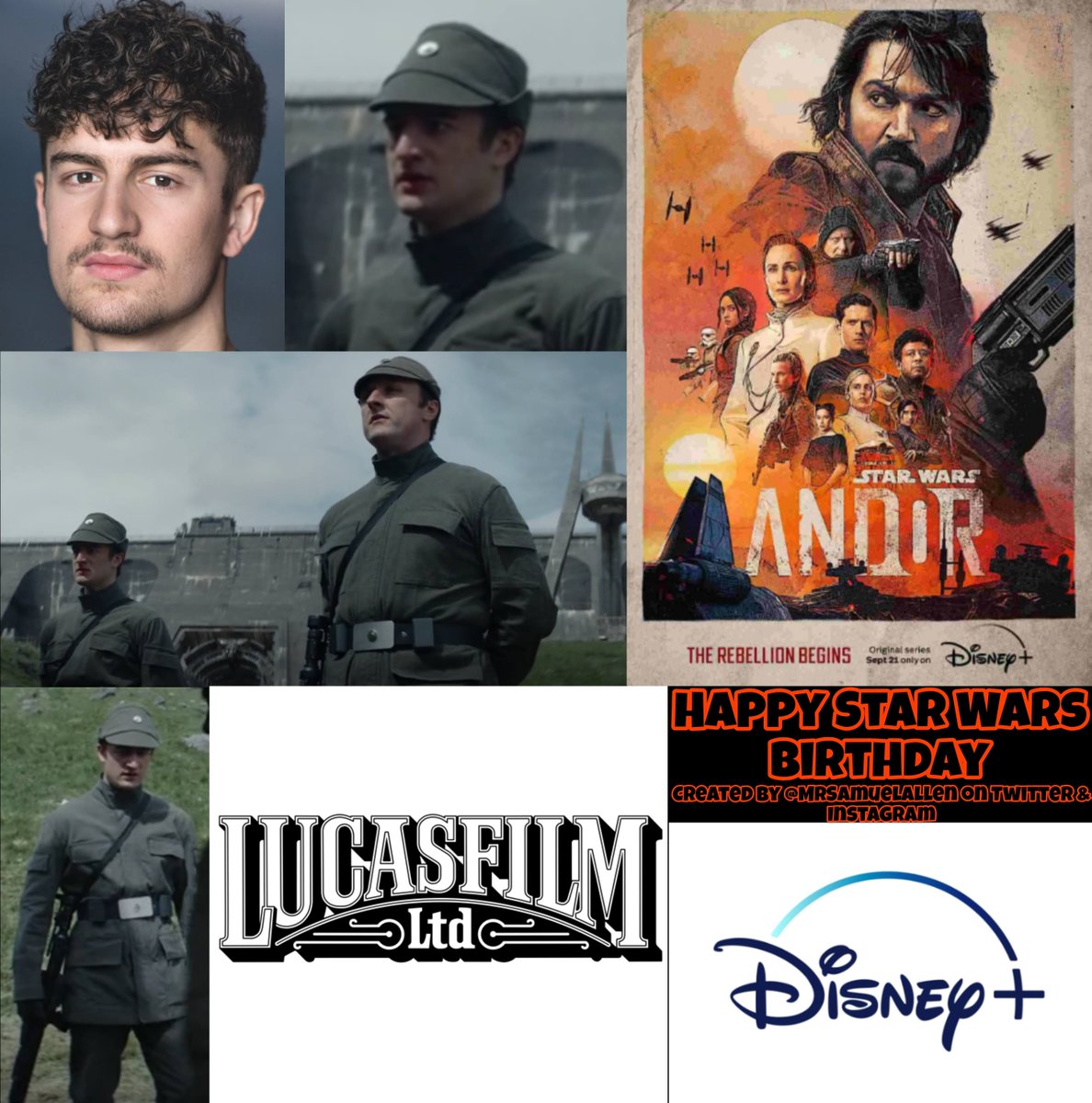 Happy Birthday to @itsLukeNunn, he played Private 1# in Disney+ series #Andor. Follow him also on Instagram instagram.com/itslukenunn/. May he have a good one.