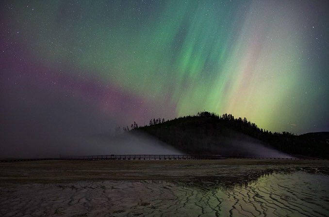 Yellowstone this weekend #aurora