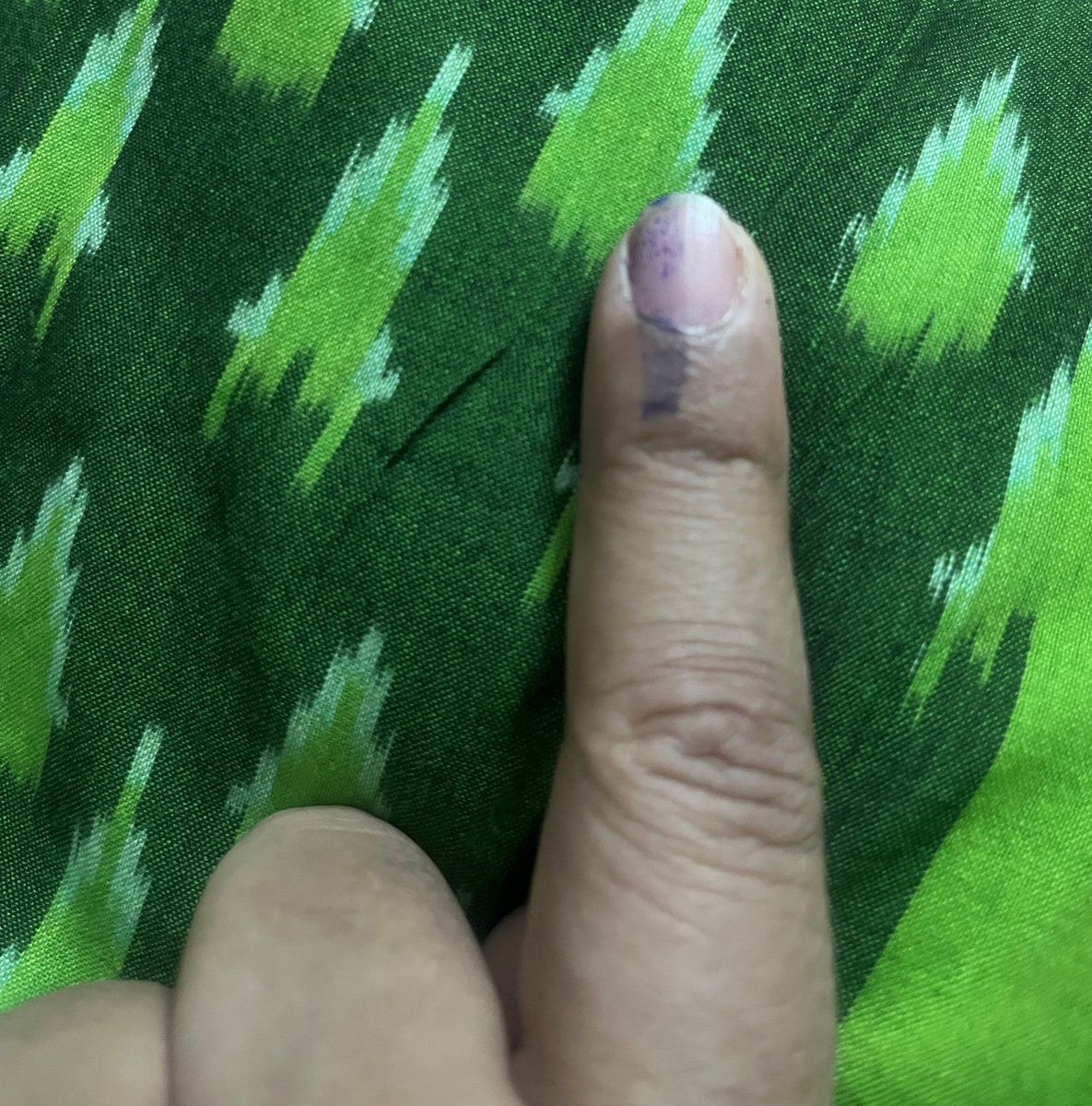 And my #Vote My Inked Finger… #VotingDay