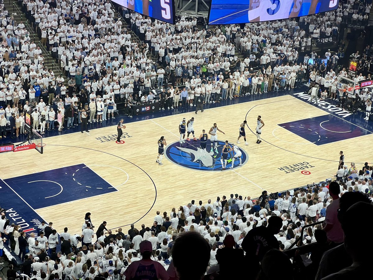 TChaikijurajai's tweet image. First time going to a playoffs game!!! 🏀🤩 #wolvesin6 #NBAPlayoffs2024