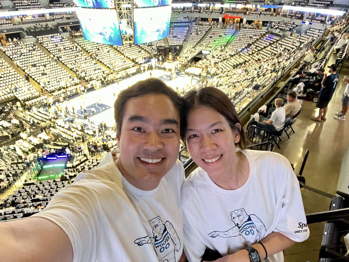 TChaikijurajai's tweet image. First time going to a playoffs game!!! 🏀🤩 #wolvesin6 #NBAPlayoffs2024