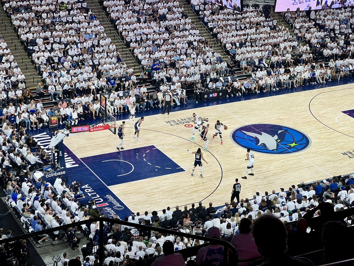 TChaikijurajai's tweet image. First time going to a playoffs game!!! 🏀🤩 #wolvesin6 #NBAPlayoffs2024
