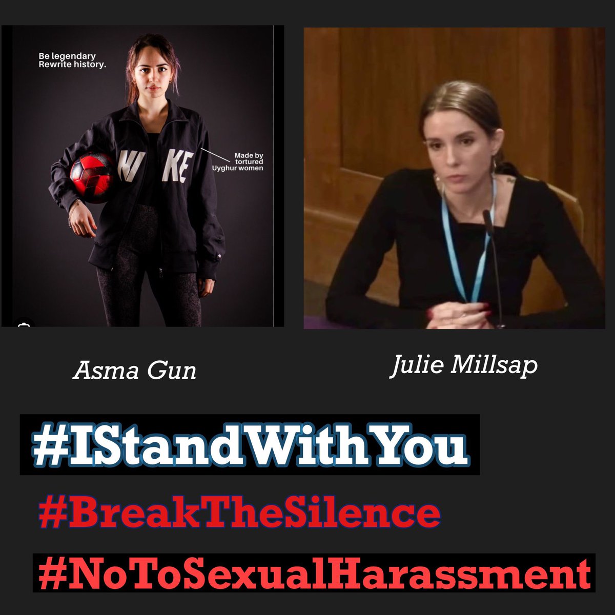 #IStandWithYou
#BreakTheSilence
#NoToSexualHarassment
Esma Hazal Gün Julie Millsap