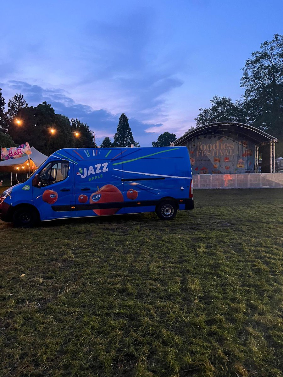 Exiting stage left! A big shout out to everyone who came to see us and sampled our apples at the Cardiff <a href="/foodiesfestival/">Foodies Festival</a> in Bute Park. Special mention for all the organisers, staff and security. See you in Chelmsford in June when we’ll be back on the road! #itsjazztime