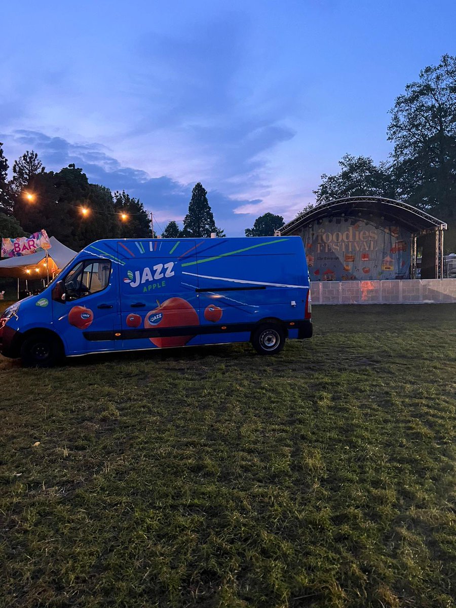 Exiting stage left! A big shout out to everyone who came to see us and sampled our apples at the Cardiff @foodiesfestival in Bute Park. Special mention for all the organisers, staff and security. See you in Chelmsford in June when we’ll be back on the road! #itsjazztime