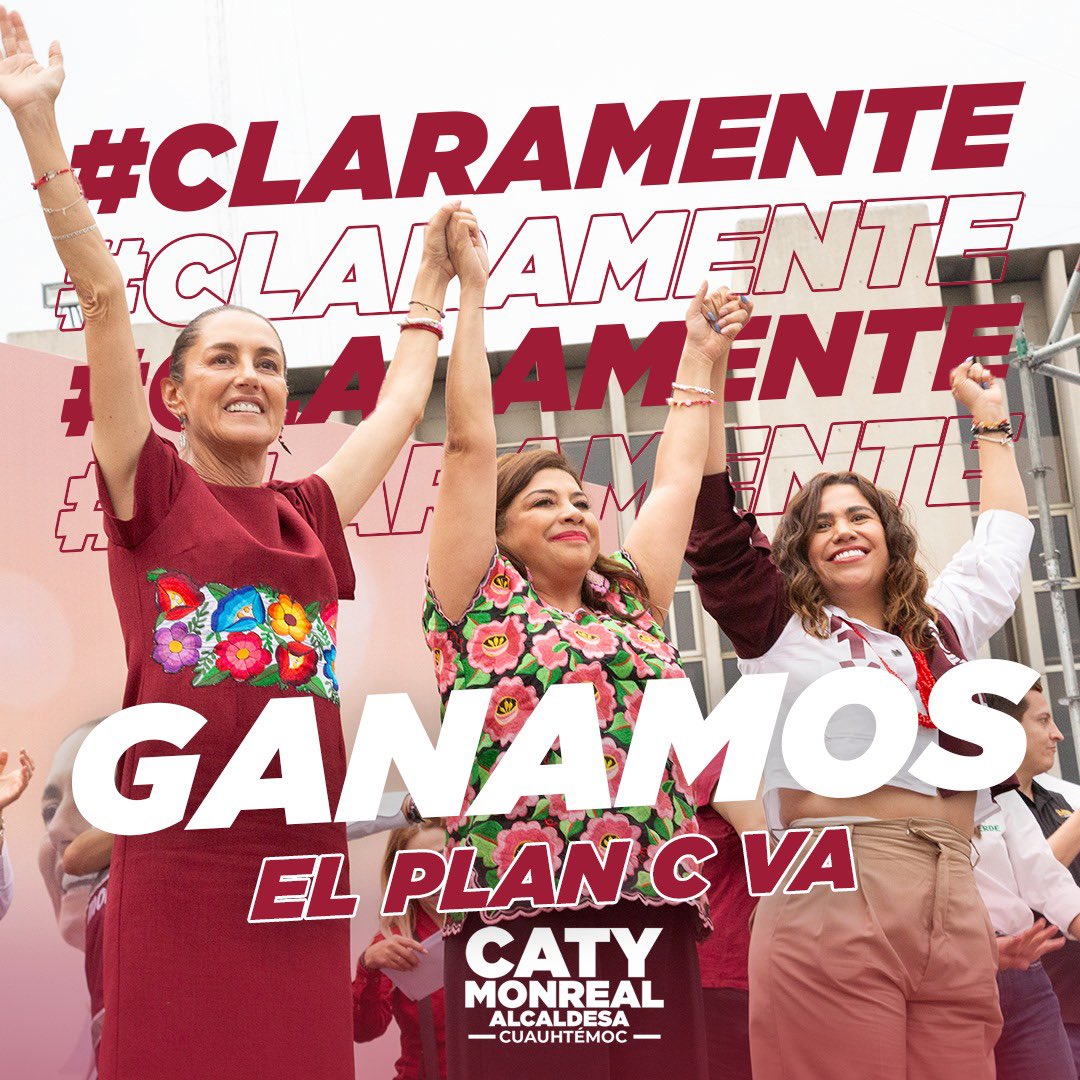 En la Cuauhtémoc trabajaremos en equipo con @ClaraBrugadaM para construir una alcaldía humanista y transformadora; una alcaldía con bienestar, desarrollo y seguridad. #ClaramenteGanamos #LaTransformaciónEsClara #DebateChilango