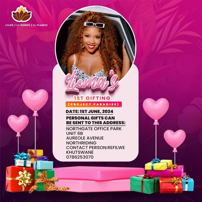 DAVID25743966's tweet image. Liema Pantsi  and ..,.... wedding X David Swaartbooi and ....... wedding from Lillies in AUGUST 🌸🪝❤️‍🔥💖👇
LIEMA GIFTING PROJECT
SHOW LIEMA PANTSI LOVE
#ParadiseProject
#LiemaPantsi
Ps if you contribute, you will see who LIEMA PANTSI is marrying 🙏