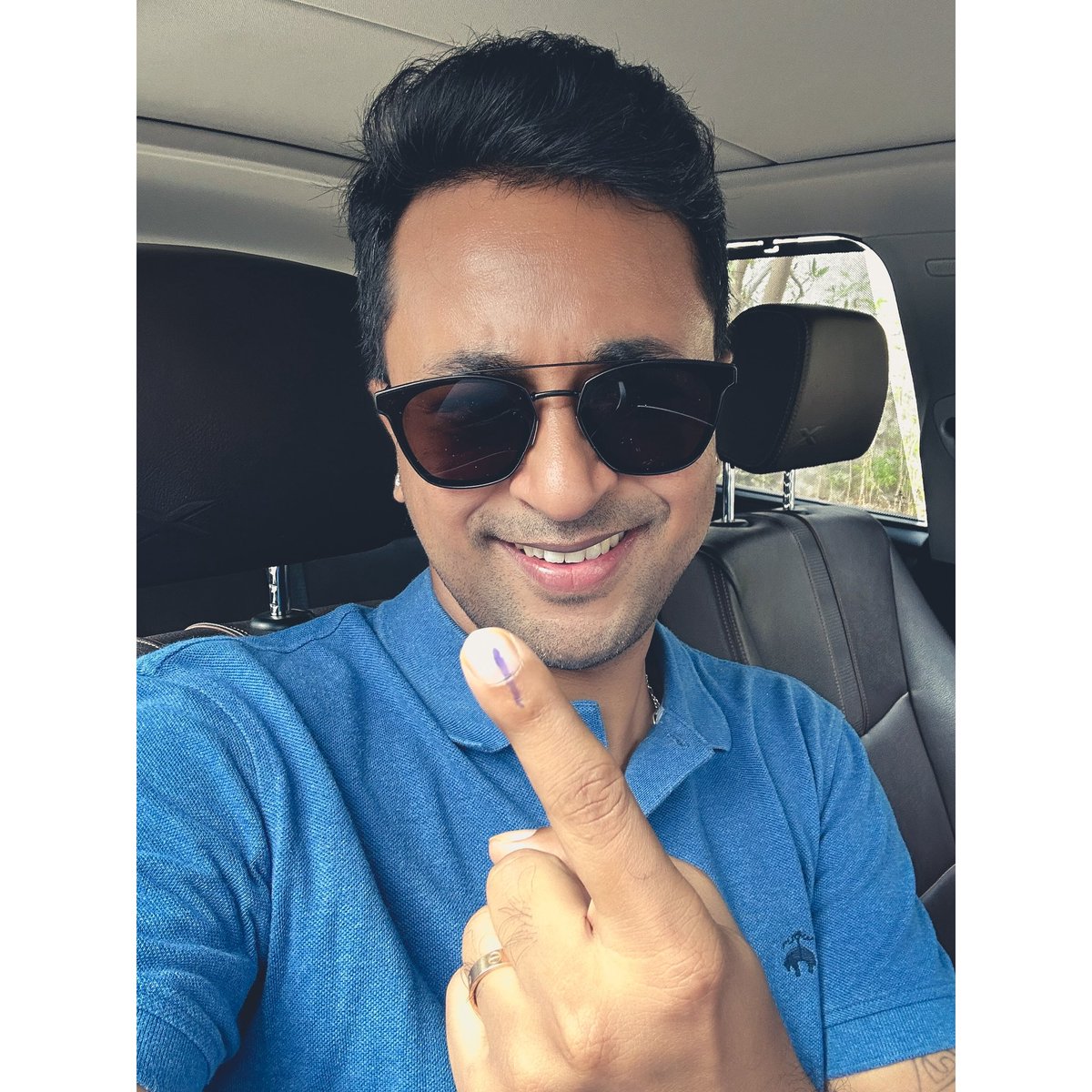 Participated in the biggest celebration of democracy and exercised the right to vote. #Vote #duty #nationfirst