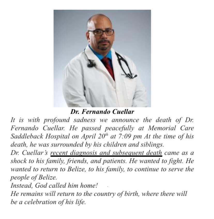 “I categorically support that we should have stricter regulations for people to become vaccinated.”

“Dr Cuellar’s recent cancer diagnosis and subsequent death came as a shock to his family, friends, and patients.”
(April 2024)

#turbocancer #diedsuddenly #FullyVaccinated