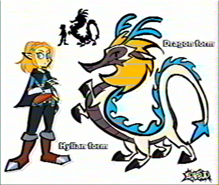 fanart of my fav show from my childhood, Hylian Dragon: Princess Zelda