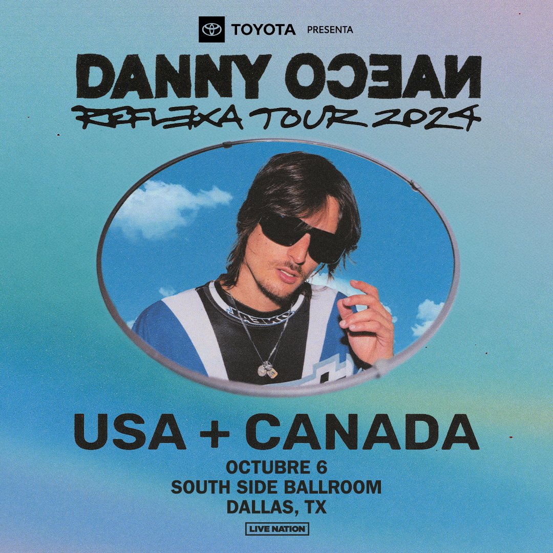 You have a date with Danny Ocean at South Side Ballroom this October 6th. Tickets for the REFLEXA TOUR 2024 will go on sale Friday, 5/17 at 10am! 🤍💙 Get presale tickets 5/15 at 10am - 5/16 at 11:59pm with the password SOUNDCHECK! Get more info now ➡️ bit.ly/44BkCVj