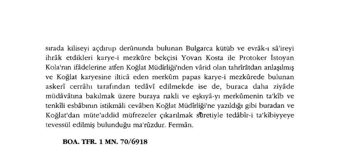 Osmanlı arşiv belgelerine göre Balkanlarda ve Anadolu da 'YUNAN' Mezalimi = 15 = BOA. TFR. 1 MN. 70/6918 nolu Osmanlı Arşiv Belgesi 👇