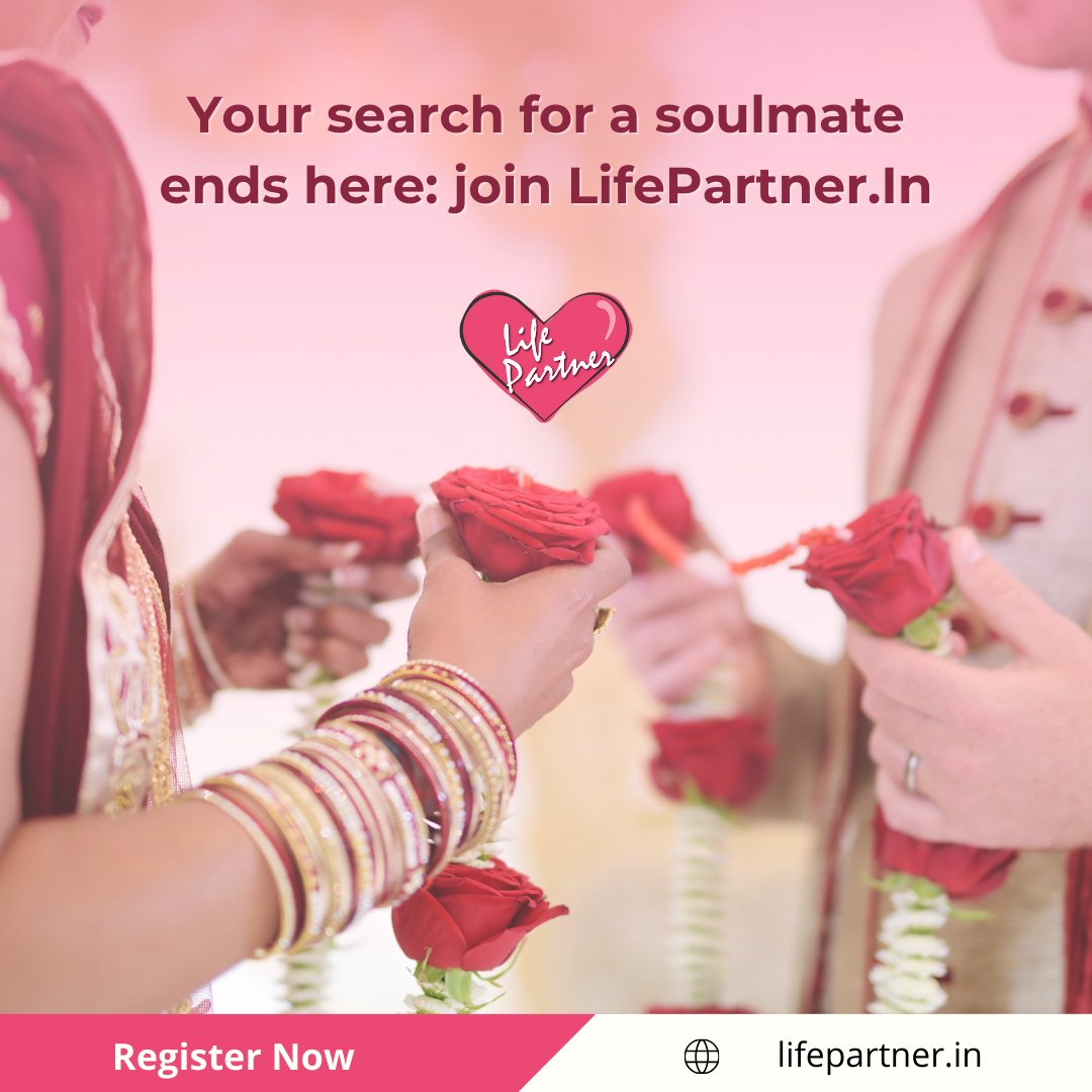 Ready to find your soulmate? Look no further! Join Life Partner today and start your journey to love. 💖 Register with us for free & find your life partner. #LifePartner #SoulmateSearch #FindLove #Matchmaking #RelationshipGoals