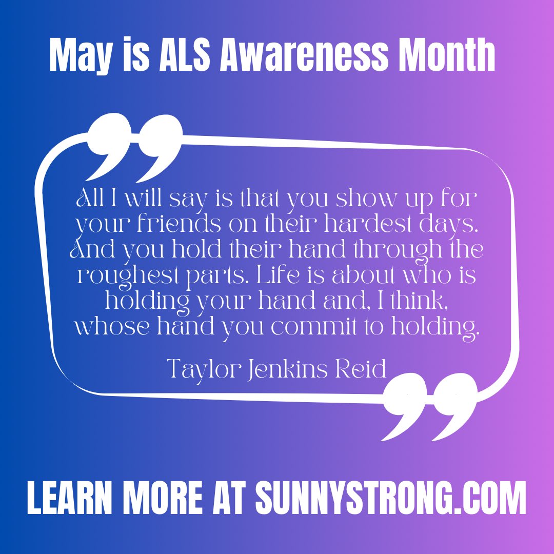 Chances are that if you’re reading this, you’ve been there at some point on this journey. Please know that I appreciate your commitment to hold my hand and show up on my hardest days 💜 #endalswithmda #mdapartner #fightalsfilmfest #amyotrophiclateralsclerosis #als #heralsstory