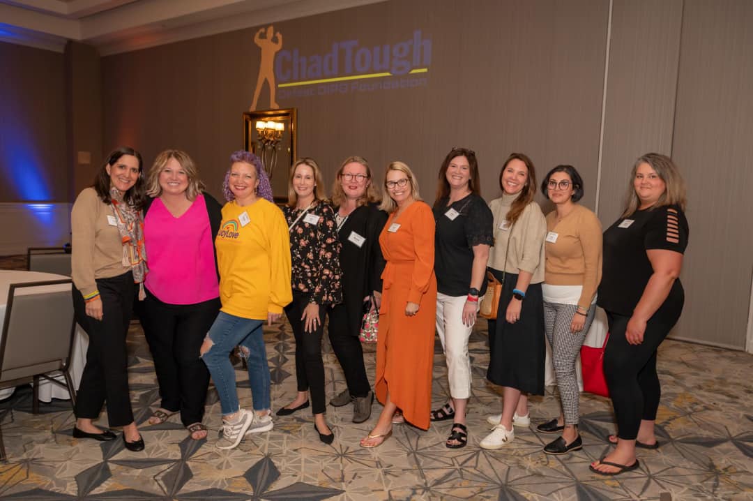 Chad Tough Defeat DIPG Foundation 💛🧡”Thank you to all the DIPG moms who spent their Mother’s Day weekend with us at our research workshop and gala. We will never stop fighting for a cure in honor of your kids!💛🧡Funded by in memory of Jace Ward Tough2Gether.”