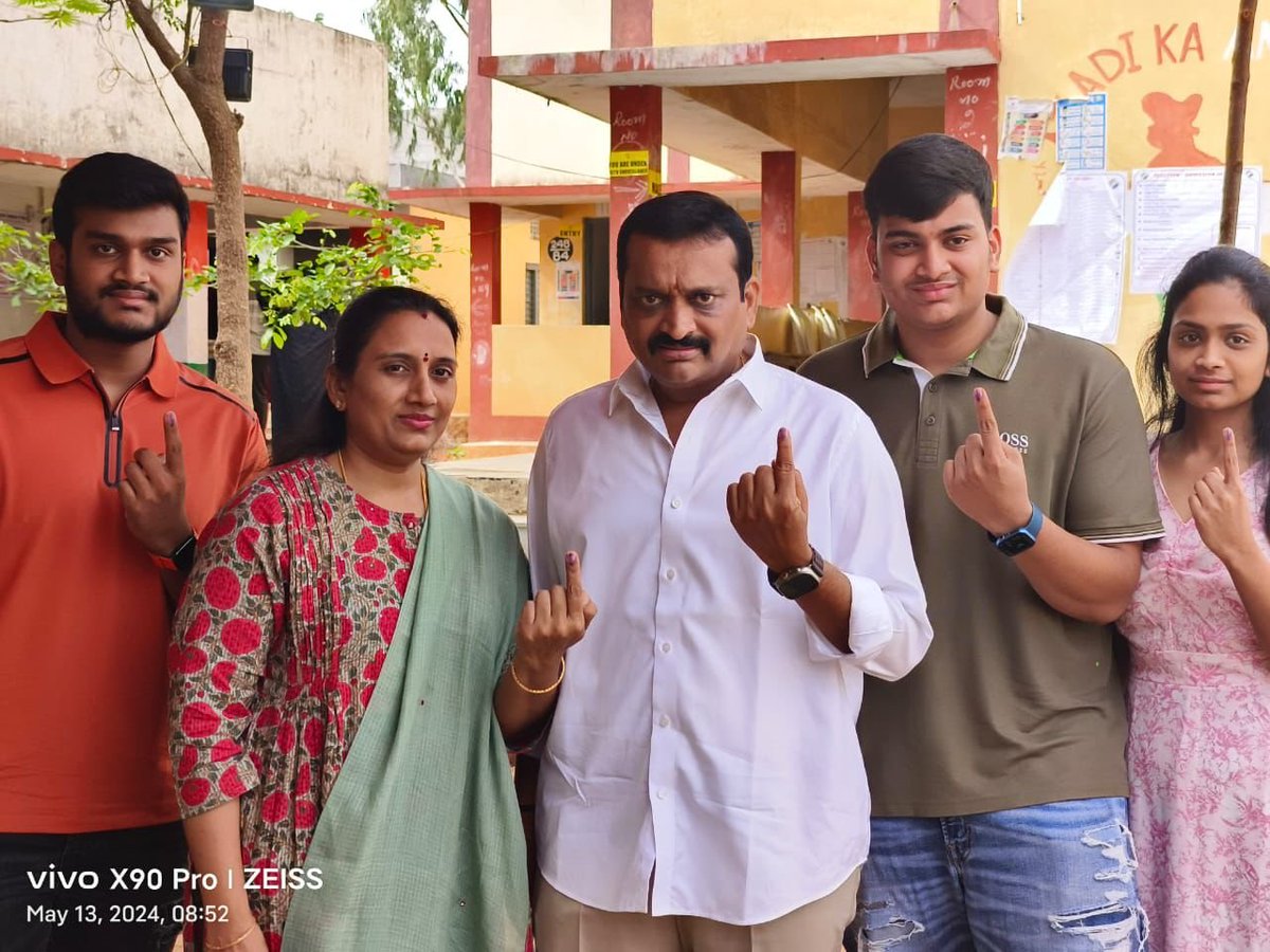 #ElectionDay @ganeshbandla and family