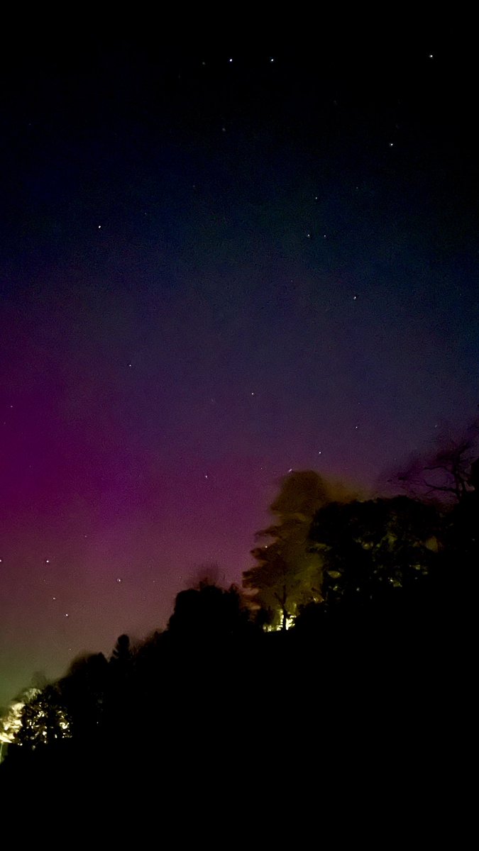 More of the Northern Lights tonight. Only in the north area of the pier, from the #beach and #pioneerpark #bayfield #lakehuron #aurora #subtle #colour #friendship #iphone12night #istayeduplateforthis