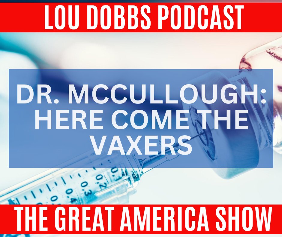 .@P_McCulloughMD says instead of allowing natural immunity to sterilize a virus, we’ve seen mass vaccine mania take over. It’s as if the govt. is now preparing us for a mass vaccine campaign of both livestock and humans. Join us on #TheGreatAmericaShow at bit.ly/3RdQhUc!