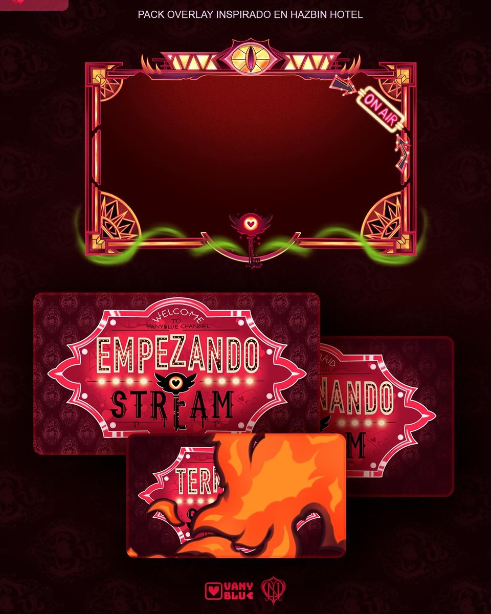 Viste tus streams con un Overlay inspirado en Hazbin Hotel 🤭✨ 

✨Marco de cam 
✨2 escenas 
✨Transición 
✨Todo animado❤️

#HazbinHotel #HazbinHotelAlastor 

ko-fi.com/s/03f3c5e57a